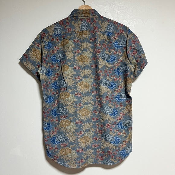 J.Crew Floral Print Short Sleeve Shirt - 100% Cotton - Approx Size M - Picture 8 of 8